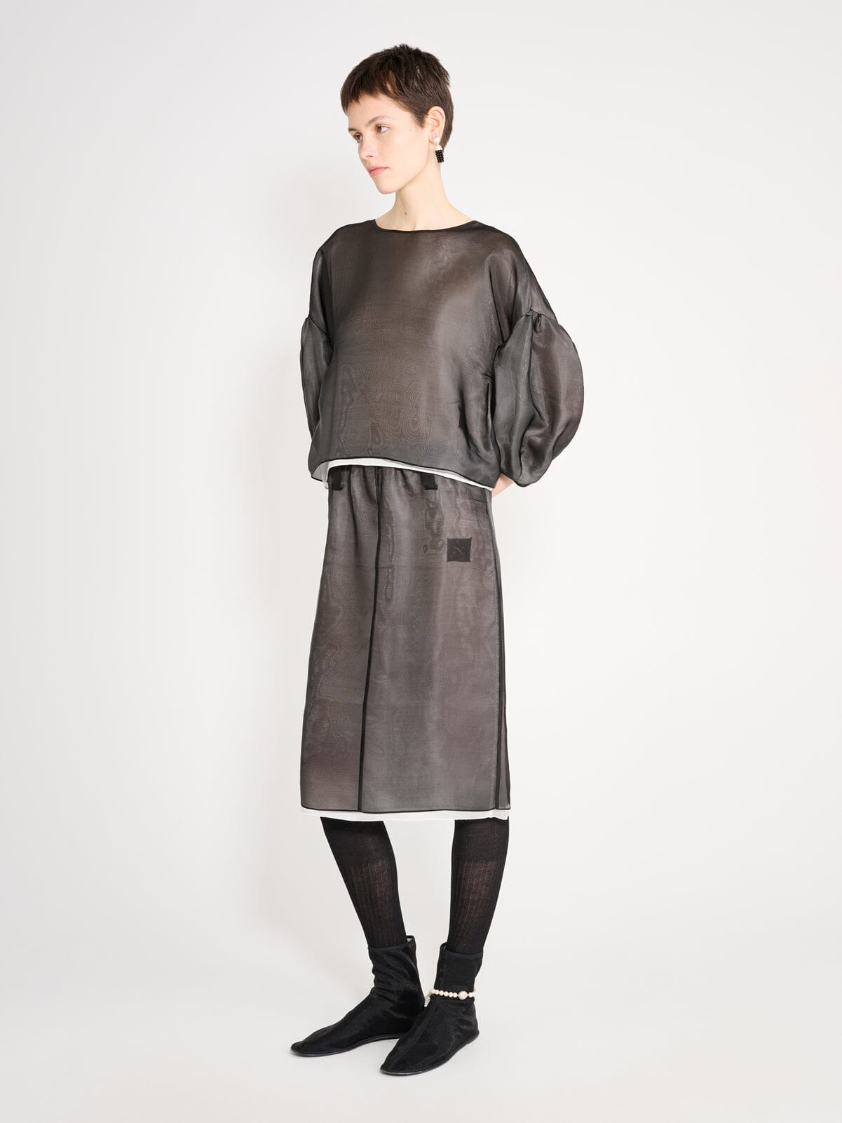 Nackiyé Bottoms Crayon Organza Skirt