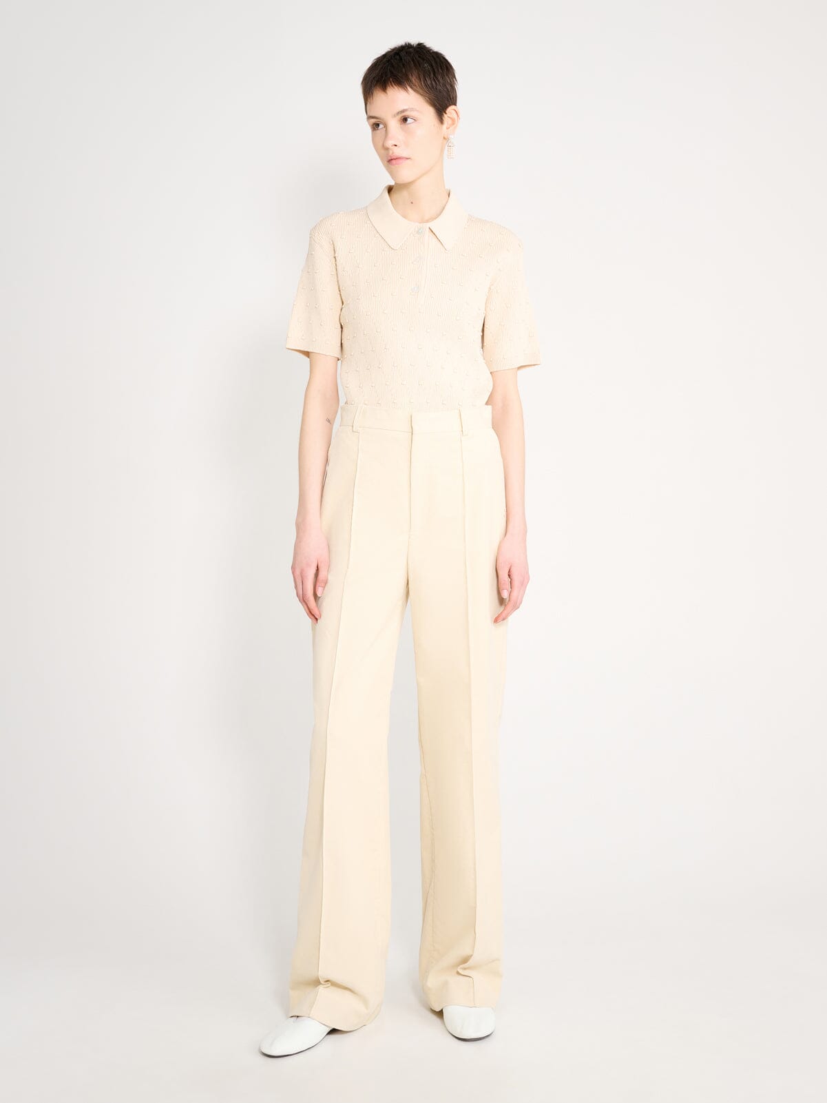 Nackiyé Bottoms Bianca High Waist Corduroy Pants