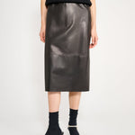 Nackiyé Dress Crayon Leather Skirt