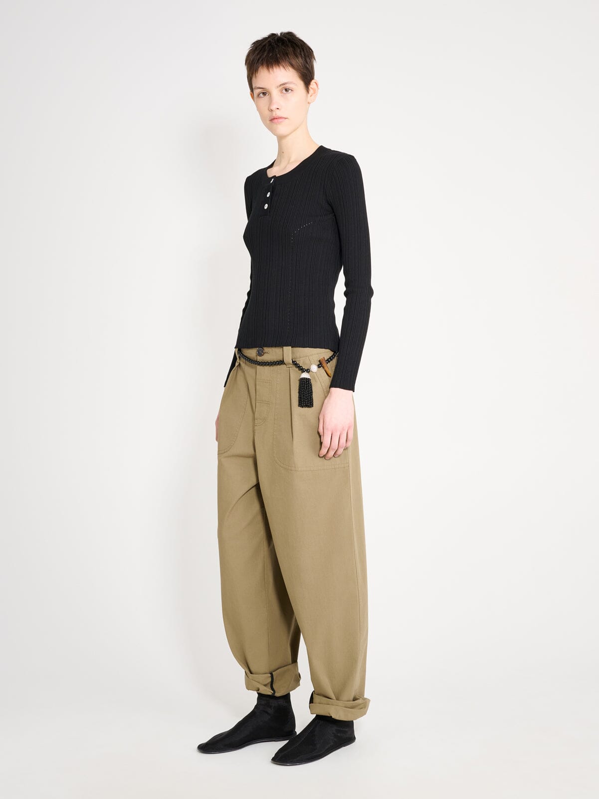 Nackiyé Knitwear Keep Close Henley Knit