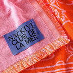 Nackiyé Towels A Tight Ship Beach Towel in Candy/Orange