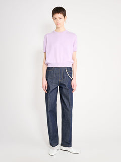 Nackiyé Knitwear Pearl Cashmere Short Sleeved Crewneck